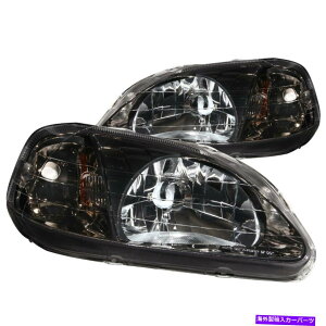 USwbhCg Anzo USA 121234NX^wbhCgZbg99-00VrbNɃtBbg Anzo USA 121234 Crystal Headlight Set Fits 99-00 Civic