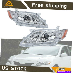 USwbhCg Headlights Chrome Housing 2007 2008 2009 2009 2009 Toyota CamryvWFN^[yANA Headlights Chrome Housing For 2007 2008 2009 Toyota Camry Projector Pair Clear