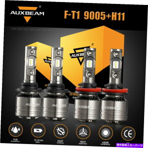 US�w�b�h���C�g Ford F-150 2015-2020�̂��߂�4x Auxbeam T1 H11 9005 LED�w�b�h���C�g+�f�R�[�_�G���[ 4x AUXBEAM T1 H11 9005 LED Headlight+Decoder Error Free for Ford F-150 2015-2020