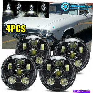 USwbhCg 4X 5.75u5-3 / 4vvWFN^[LEDwbhCgH5006tBbgV{[CpElJ~mGXe[g 4x 5.75" 5-3/4" Projector LED Headlight H5006 Fit Chevy Impala El Camino Estate