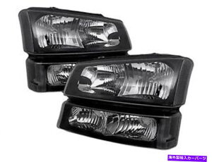 US�w�b�h���C�g 03-07 Chevy 1500/2500/3500 HD�u���b�N�N���A�n�E�W���O�w�b�h���C�g+�^�[���M�� For 03-07 Chevy 1500/2500/3500 HD Black Clear Housing Headlights + Turn Signals