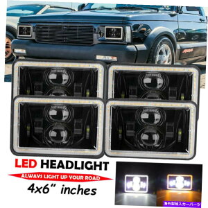 USヘッドライト PeterBilt Kenworth FreightLiner USのための4ピースドット4x6 "LEDヘッドライトDRLフィット 4pcs DOT 4x6" LED Headlights DRL Fit for Peterbilt Kenworth Freightliner US