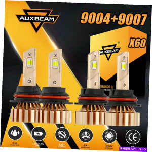 USwbhCg AUXBeam 9004 + 9007t@XR{LEDwbhCgdLbg88W 6500K Hi-Lor[X60 AUXBEAM 9004+9007 FANLESS Combo LED Headlight Bulbs Kit 88W 6500K Hi-Lo Beam X60