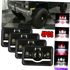 US�w�b�h���C�g 4�s�[�X4x6 �C���`LED�w�b�h���C�gHI / LO 120W�̃V�{���[K10 K20 K30�x�O�Ƀt�B�b�g 4pcs 4x6 inch LED Headlights Hi/Lo 120W Fit for Chevrolet K10 K20 K30 Suburban�y���s�A���i�z