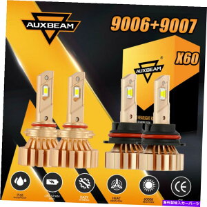 USwbhCg AUXBeam 9007 + 9006R{LEDwbhCgd88W 6500KnC[[r[tHOvX60 AUXBEAM 9007+9006 Combo LED Headlight Bulbs 88W 6500K Hi-Low Beam&Fog Lights X60