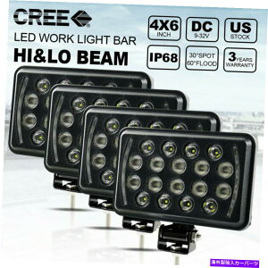 USwbhCg 4s[X4×6C`LEDwbhCg90W for Kenworth T800 T600^]LED̍Ɠ 4pcs 4X6 inch LED Headlights 90W For Kenworth T800 T600 Driving LED Work Lights