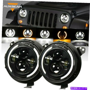 USwbhCg AUXBeam 7 "EhLEDwbhCgAngel Eye + Mount Bracket for Jeep Wrangler JL AUXBEAM 7" Round LED Headlights Angel Eye + Mount Bracket For Jeep Wrangler JL