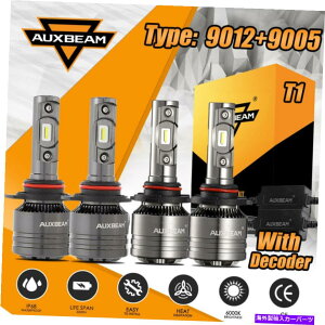 USwbhCg AUXBeam 9012 9005 6500KR{LEDwbhCgdX[p[uCgnC/[tHOr[T1 AUXBEAM 9012 9005 6500K Combo LED Headlight Bulb Super Bright Hi/Low Fog Beam T1