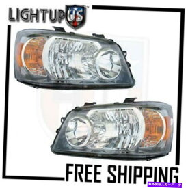 USヘッドライト ヘッドライトヘッドランプペアは04-06トヨタハイランダの右側のセット Headlights Headlamps Pair Left right set for 04-06 Toyota Highlander
