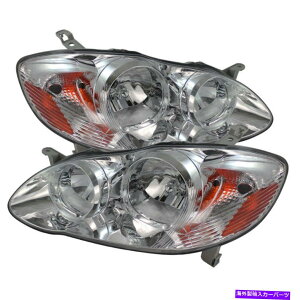 USwbhCg g^03-08J[N[ZwbhCgyAZbgCE S LE XRS Toyota 03-08 Corolla Chrome Housing Replacement Headlights Pair Set CE S LE XRS