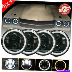 USwbhCg Dot 5.75 "5-3 / 4" 5.75C`LEDvWFN^[wbhCg4pĉ߂̃Rxbg̃VF{ Dot 5.75" 5-3/4" 5.75 Inch LED Projector Headlights 4PC For Corvettes Chevelles
