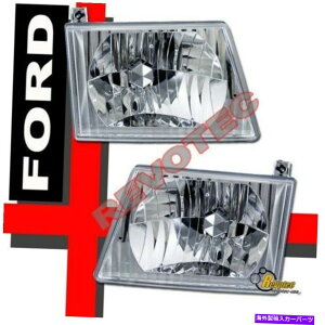 US�w�b�h���C�g 92-04�t�H�[�h�G�R�m�������@��E150 E250 E350�w�b�h���C�g�w�b�h�����v1�y�A 92-04 Ford Econoline Van E150 E250 E350 Headlights Head Lamps 1 Pair�y���s�A���i�z