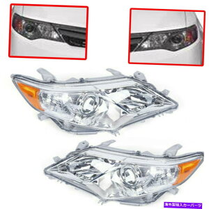 USwbhCg 12-14g^J[̂߂̃tgvWFN^[wbhCghCo[q Front Projector Headlights Driver Passenger Side For 12-14 Toyota Camry Clear US