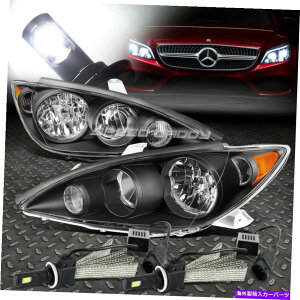 USヘッドライト ブラックハウジングヘッドライト+アンバーコーナー+ 6000KホワイトLEDシステムのための05-06カムリ BLACK HOUSING HEADLIGHT+AMBER CORNER+6000K WHITE LED SYSTEM FOR 05-06 CAMRY