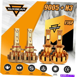 USwbhCg Auxbeam F16plus 9005 + H3 6000K LEDwbhCgdLbǵALexus IS300 2001-2005 AUXBEAM F16PLUS 9005+H3 6000K LED Headlight Bulbs Kit For Lexus IS300 2001-2005