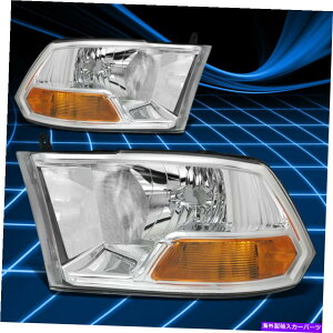 USwbhCg 09-17 Dodge RAM 1500-5500 Chrome / Amber CornerwbhCgv̌ For 09-17 Dodge Ram 1500-5500 Chrome/Amber Corner Headlight Lamps Replacement