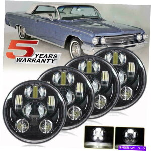 USwbhCg 4{hbg5.75 "5-3 / 4"EhH4 LEDwbhCgHI / LOr[ubNBuick 1958-1975 4X DOT 5.75" 5-3/4" Round H4 LED Headlights Hi/Lo Beam Black For Buick 1958-1975