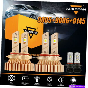 USwbhCg 6x Auxbeam 9005 9145W[vOh`FL[2005-10̂߂̃wbhCgtHOv𓱂܂ 6X AUXBEAM 9005 9006 9145 LED Headlight Fog Lamp for Jeep Grand Cherokee 2005-10