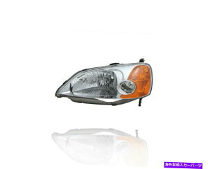 US�w�b�h���C�g Headlight Depo for 01-03 Honda Civic Sedan / 03hibrid Left Driver Capa 33151S5AA01 Headlight DEPO For 01-03 Honda Civic Sedan/03Hybrid Left Driver CAPA 33151S5AA01�y���s�A���i�z