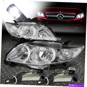 USwbhCg NwbhCg+NAR[i[+ 09-10J[E140̂߂6000KzCgLEDVXe CHROME HEADLIGHT+CLEAR CORNER+6000K WHITE LED SYSTEM FOR 09-10 COROLLA E140