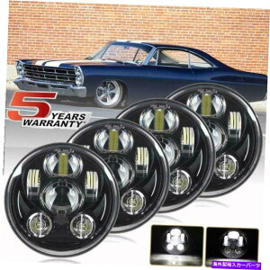 USwbhCg 5-3 / 4C`4DOT 5.75 LEDvWFN^[wbhCgHi-Lo DRLpChevy Corvette 4PCS DOT 5.75 in 5-3/4" LED Projector Headlights Hi-Lo DRL For Chevy Corvette