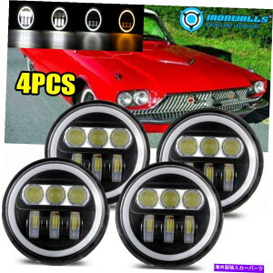 USwbhCg 4X 5.75C`LEDvWFN^[wbhCgH5006 DRL Fit Ford Ltd Thunderbird Torino 4x 5.75" inch LED Projector Headlight H5006 DRL Fit Ford LTD Thunderbird Torino