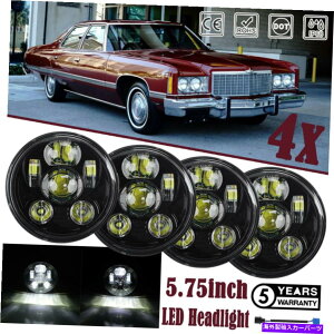 USwbhCg 4PCS 5-3 / 4 "5.75inchvWFN^[LED̃wbhCgV{[Caprice Impala Black 4PCS 5-3/4" 5.75inch Projector LED Headlights for Chevrolet Caprice Impala Black