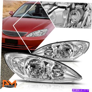 USwbhCg 02-04 CAMRY XV30wbhCg/vN[nEWOTChR[i[ For 02-04 Camry XV30 Headlight/Lamp Replacement Chrome Housing Clear Side Corner