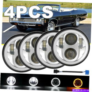 USwbhCg Chevy Corvette Chevellep4PCS 5.75 5-3 / 4C`LEDwbhCgHi-LovWFN^[DRL 4PCS 5.75 5-3/4" LED Headlights Hi-Lo Projector DRL For Chevy Corvette Chevelle