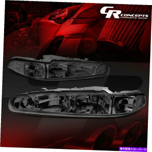 USwbhCg 1998N2002N̘VlX[r̋̂yAX[NnEWONATChwbhCgLH + RH PAIR SMOKED HOUSING CLEAR SIDE HEADLIGHT LH+RH FOR 1998-2002 OLDSMOBILE INTRIGUE