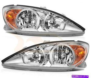 USwbhCg 2002-2004g^JNwbhvAZu+EwbhCg Fits 2002-2004 Toyota Camry Chrome Headlamps Assembly Left+Right Side Headlights