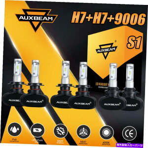 USwbhCg AUXBeam S1 H7 + H7 + 9006 150W 6500Kt@XLEDwbhCgHI LOr[dtHOCg AUXBEAM S1 H7+H7+9006 150W 6500K FANLESS LED Headlight Hi Lo Beam Bulb&Fog Light