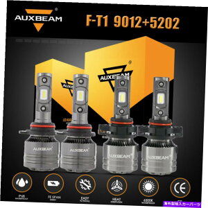 US�w�b�h���C�g AuxBeam 9012 5202 LED�w�b�h���C�g�̖�+ Canbus�f�R�[�_for GMC Sierra 1500 2014 2015 AUXBEAM 9012 5202 LED Headlight Fog+Canbus Decoder for GMC Sierra 1500 2014 2015