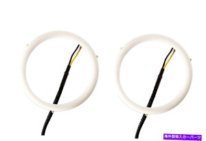 USヘッドライト ダイオードダイナミクスHalo Lights LED 90mmアンバーペア Diode Dynamics Halo Lights LED 90mm Amber Pair
