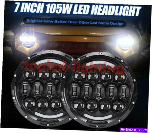 "US�w�b�h���C�g Jeep Compass�̂��߂̔M���̔�7 ""105W��Led De Farro Halo LED�̃w�b�h���C�g Hot-sale 7"" 105w Luces LED De Faro Carro Halo LED Headlight for Jeep Compass�y���s�A���i�z"