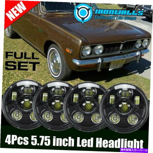 USwbhCg 4s[XubN5-3 / 4 "5.75EhLEDwbhCgnC[tBbgv}XNPbg1971-1974 4pcs Black 5-3/4" 5.75 Round LED Headlight Hi-Lo Fit Plymouth Cricket 1971-1974