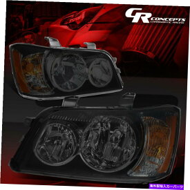 USヘッドライト スモークハウジングヘッドライト/ランプ琥珀側LH + RHセット01-03トヨタハイランダ SMOKED HOUSING HEADLIGHT/LAMPS AMBER SIDE LH+RH SET FOR 01-03 TOYOTA HIGHLANDER【並行輸入品】