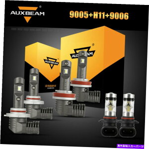 USwbhCg AuxBeam 9005 + H11 HI / LEDwbhCg+ 9006̖d250ł250 06-09 AUXBEAM 9005+H11 Hi/Lo LED Headlight+9006 Fog Bulbs for Lexus IS250 IS350 06-09