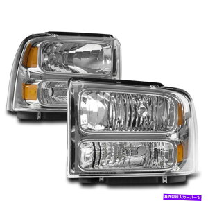 US�w�b�h���C�g 05-07 FORD F250 F350 F550 F550 SUPERDUTY�G�N�X�J�[�V�����N���X�^���w�b�h���C�g�����v�N���� 05-07 FORD F250 F350 F450 F550 SUPERDUTY EXCURSION CRYSTAL HEADLIGHT LAMP CHROME