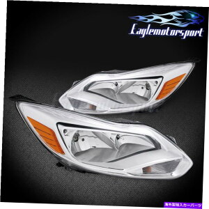 US�w�b�h���C�g 2012 2013 2013 2014�t�H�[�h�t�H�[�J�X�t�@�N�g���[�X�^�C���N���[���w�b�h���C�g�w�b�h�����v�y�A 2012 2013 2014 Ford Focus Factory Style Chrome Headlights Head Lamps Pair