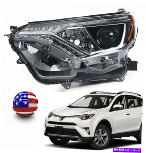USwbhCg 2016-18 TOYOTA RAV4 [`[uo[]nQvWFN^[wbhCghCo[TCh For 2016-18 Toyota Rav4 [Tube Bar] Halogen Projector Headlight Left Driver Side