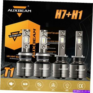 USwbhCg AUXBeam H1 + H7 70WR{LEDwbhCgdLbgX[p[uCg6500K HI LOr[T1 AUXBEAM H1+H7 70W Combo LED Headlight Bulbs Kit Super Bright 6500K Hi Lo Beam T1