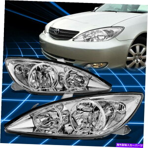 USwbhCg 02-04g^JXV30N[nEWOJTChwbhCgv̎ւ For 02-04 Toyota Camry XV30 Chrome Housing Clear Side Headlight Lamp Replacement