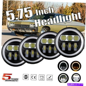 USwbhCg 4s[X5 3/4u5.75vLEDwbhCgubNɂPontiac Gto Grand Prix Firebird 4pcs 5 3/4" 5.75" LED Headlights Black HI/LO for Pontiac GTO Grand Prix Firebird