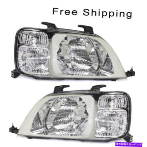 USwbhCg nQwbhvY2{̃yALHRHTChtBbgz_CR-ṼZbg Halogen Head Lamp Lens and Housing Set of 2 Pair LH & RH Side Fits Honda CR-V