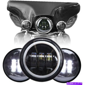 USwbhCg 7C`LEDwbhCg4.5 ''n[[_rbh\c[O_Cî߂̖̒ʉ߃Cg 7 inch LED Headlight 4.5ff Fog Passing Lights For Harley Davidson Touring Dyna