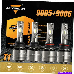 USwbhCg AUXBeam 9005 + 9006 70W 6500K LEDwbhCgdLbgX[p[uCgHI LOr[F-T1 AUXBEAM 9005+9006 70W 6500K LED Headlight Bulb Kit Super Bright Hi Lo Beams F-T1