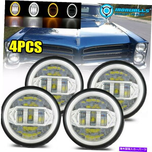 USヘッドライト 4X 5.75 "ラウンドH4クロムLEDヘッドライトH5006フィットPontiac Gto Grand Prix Firebird 4x 5.75" Round H4 Chrome LED Headlight H5006 Fit Pontiac GTO Grand Prix Firebird