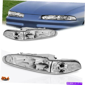 USwbhCg 98-02 oldsmobile intigueN[nEWONAR[i[wbhCǧ For 98-02 Oldsmobile Intrigue Chrome Housing Clear Corner Headlight Replacement