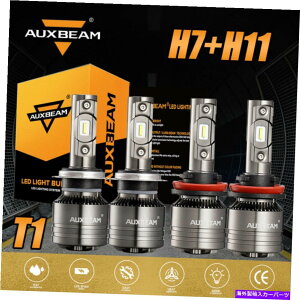 USwbhCg AUXBAEM H7 + H11R{LEDwbhCgdLbg6500K HI LOr[Wt[fR[_F-T1 AUXBAEM H7+H11 Combo LED Headlight Bulb Kit 6500K HI LO Beam W Free Decoder F-T1